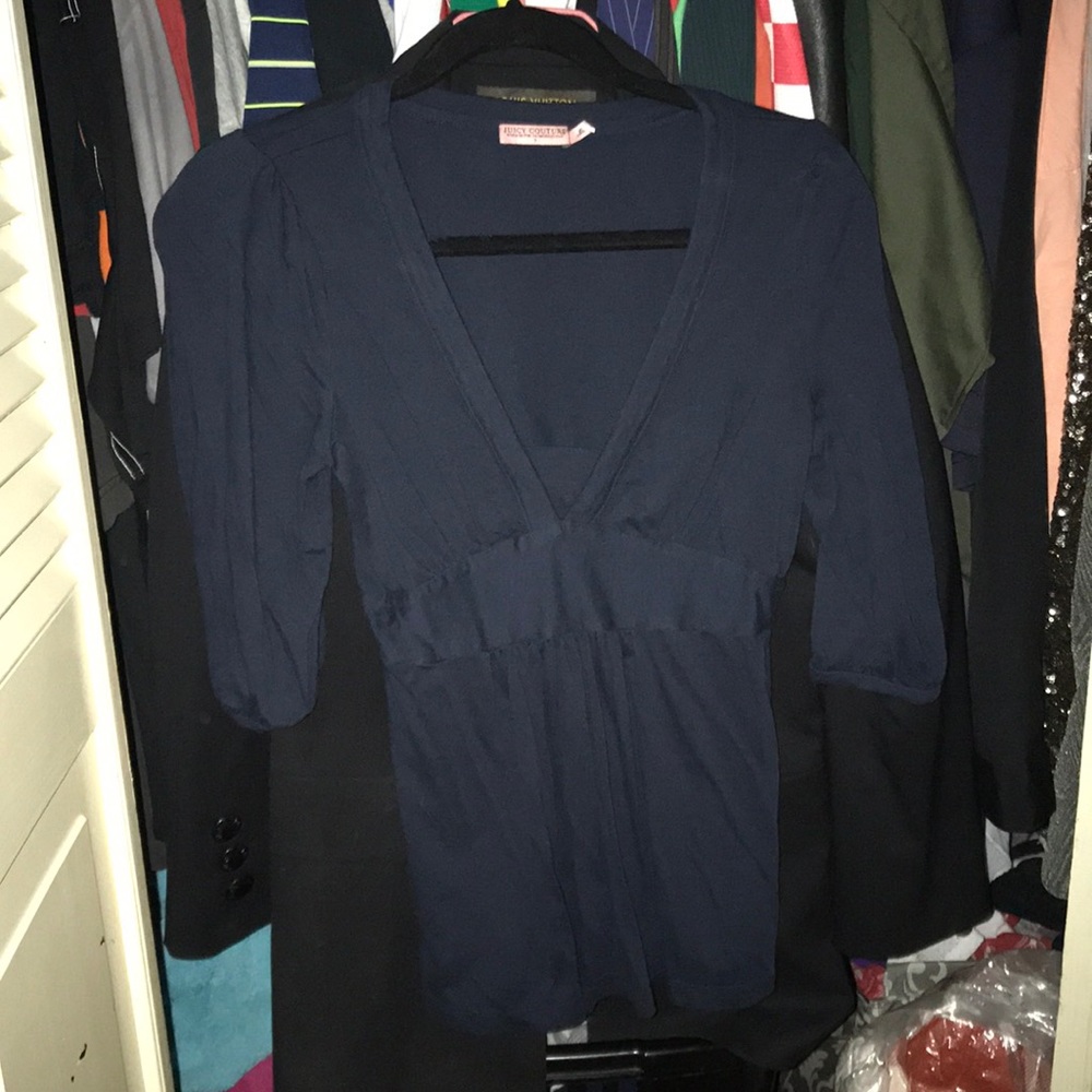 Navy blue juicy couture top small